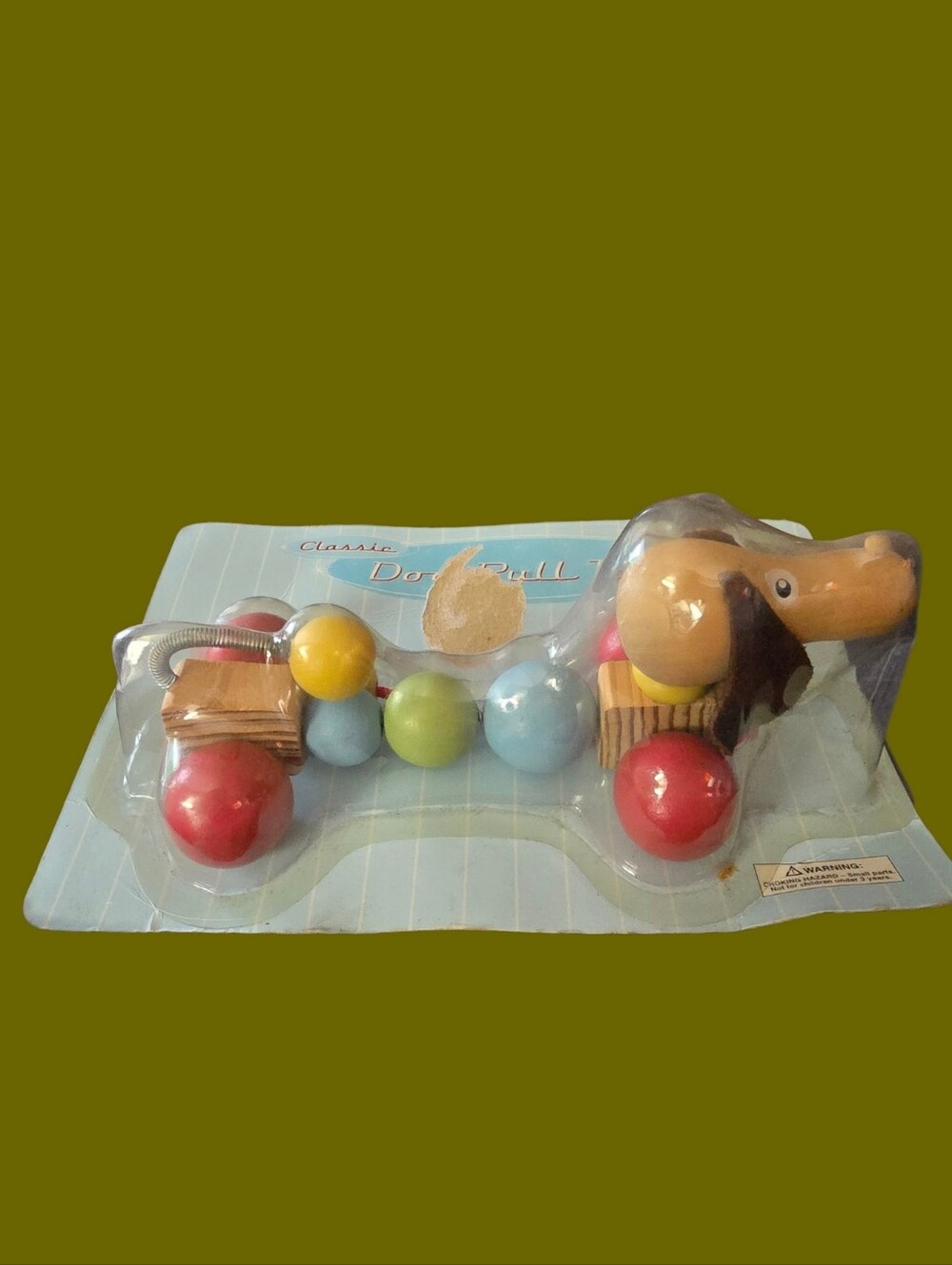 Classic Wooden Dog Pull Toy